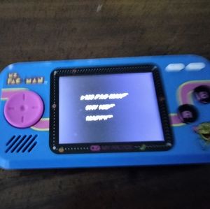 Handheld Ms. Packman electronic game